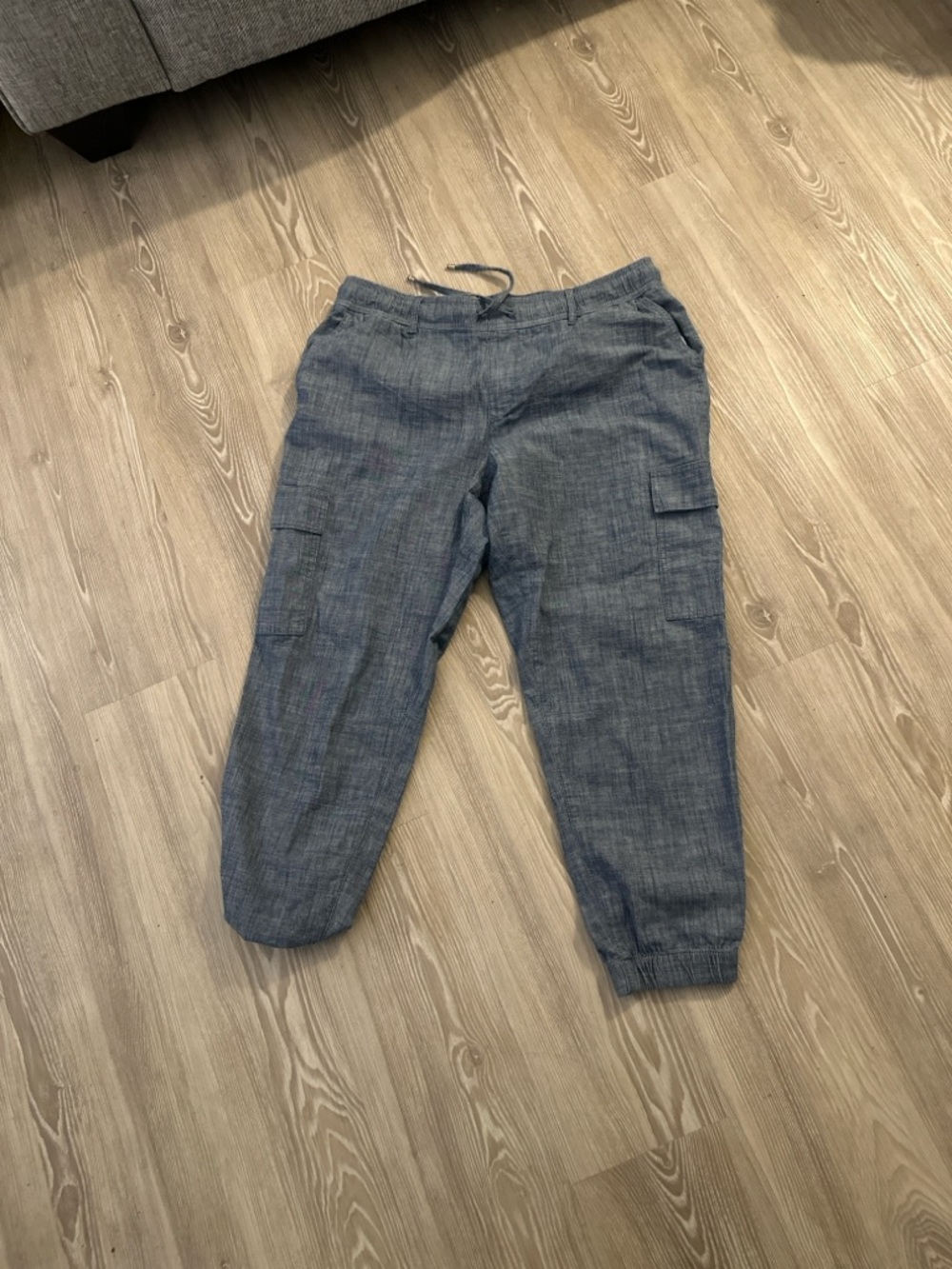 Tommy Hilfiger Women's Blue Cargo Jogger Pants